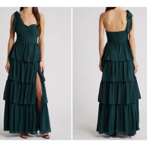 Lulu's Dark Teal Maxi Dress